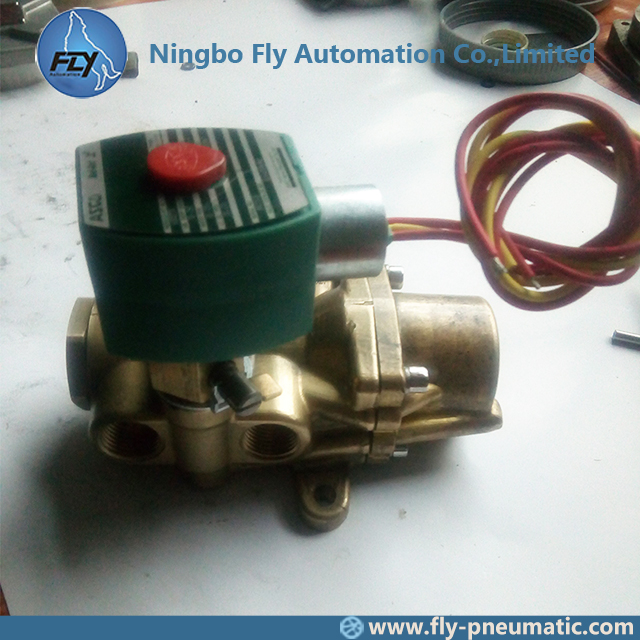 8344G074 EF8344G074MO ASCO 8344 series 1/2" Pilot Operated Brass Body Piston/Poppet Solenoid Valves