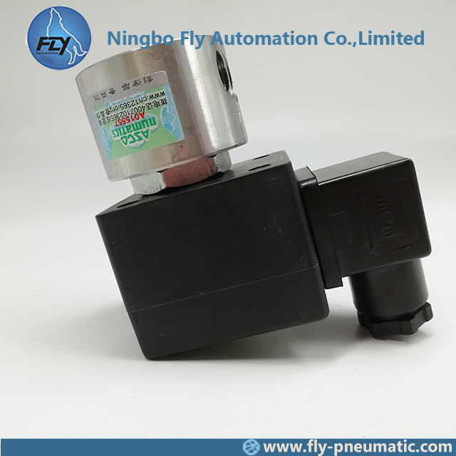 SCB262C220V B262C220 ASCO 262 Series 1/4 Inch Stainless Steel Body Normally Closed Solenoid Valve