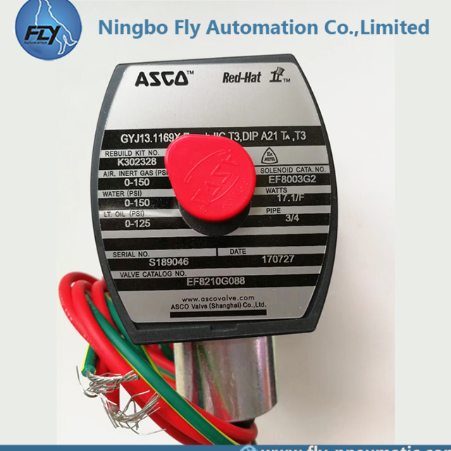 8210G088 EF8210G088 ASCO 8210 series 3/4" DN20 Stainless Steel Body General Service Solenoid Valves